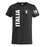 T-Shirt Italia In Cotone Personalizzabile con Nome e Numero PS 27431-A126