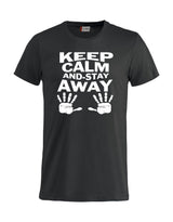 T-Shirt “Keep Calm And Stay Away” Uomo – Maglietta Simpatica con Stampa – PS 27431-A013