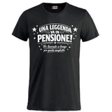 T-Shirt Personalizzabile “Una Leggenda va in pensione” – Personalizzabile con Nome – PS 27431-A-144