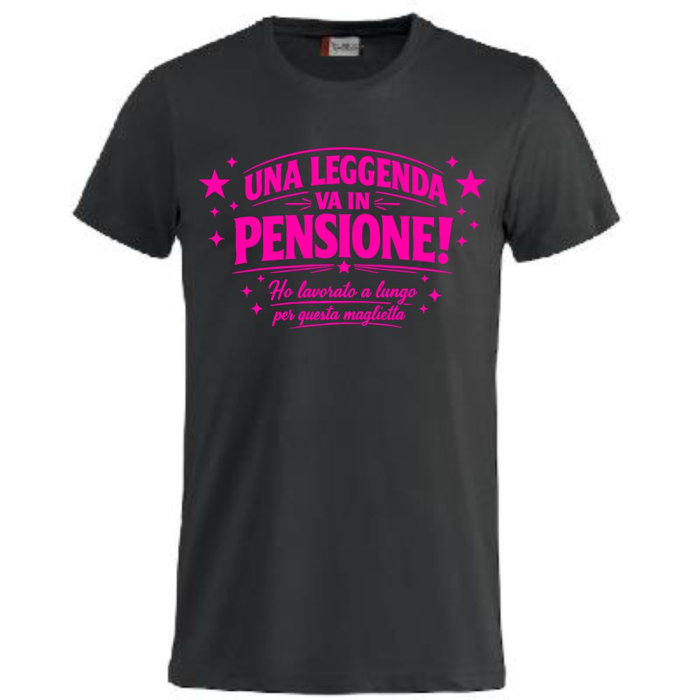 T-Shirt Personalizzabile “Una Leggenda va in pensione” – Personalizzabile con Nome – PS 27431-A-144