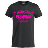 T-Shirt Personalizzabile “Una Leggenda va in pensione” – Personalizzabile con Nome – PS 27431-A-144