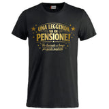 T-Shirt Personalizzabile “Una Leggenda va in pensione” – Personalizzabile con Nome – PS 27431-A-144