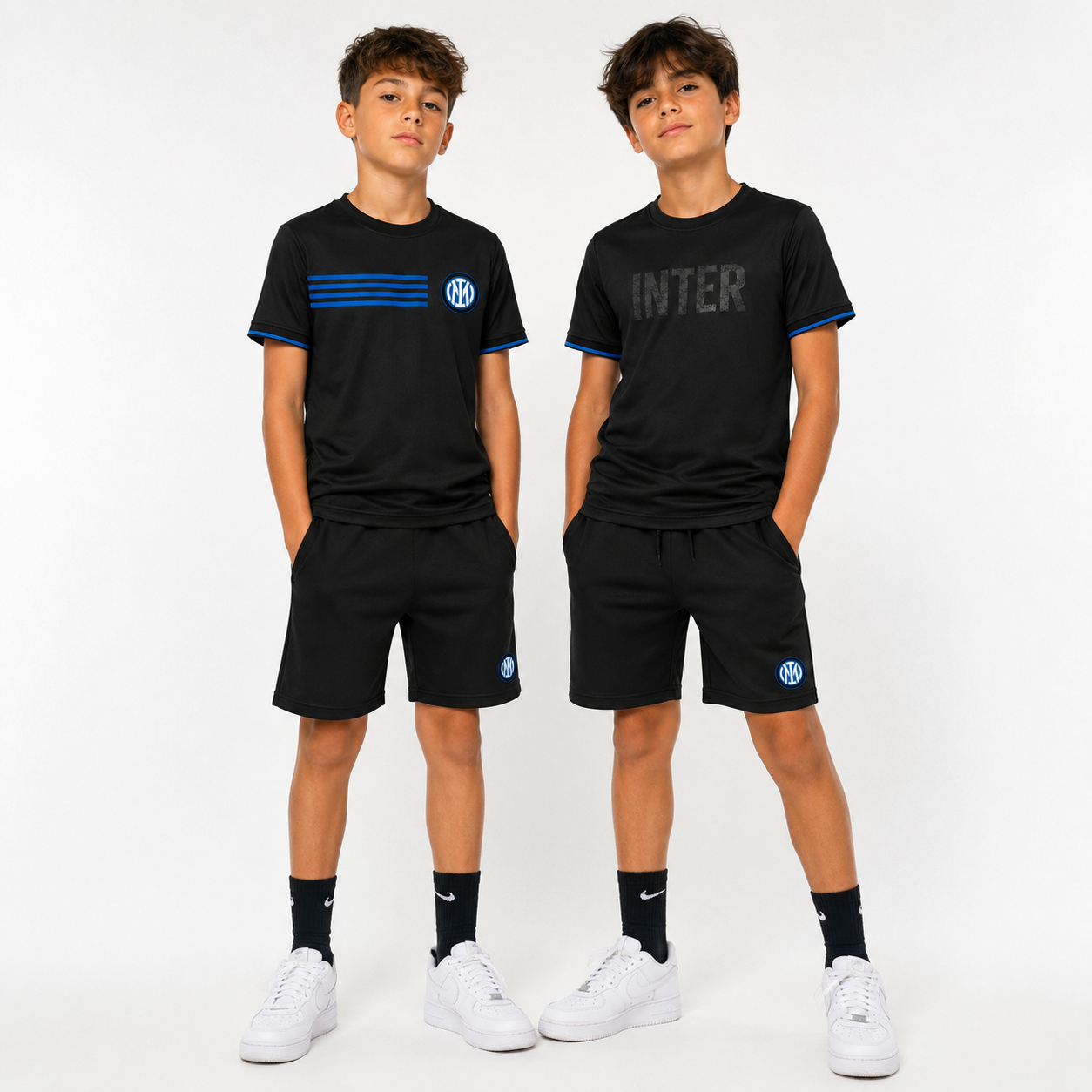 Pigiama Inter – Pigiami Corti FC Internazionale Prodotto Ufficiale Personalizzabile  – PS 46696