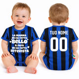 Body Neonato “Mamma Mi Ha Fatto Bello/Bella – Papà Mi Ha Fatto Interista” – PS 32768-010