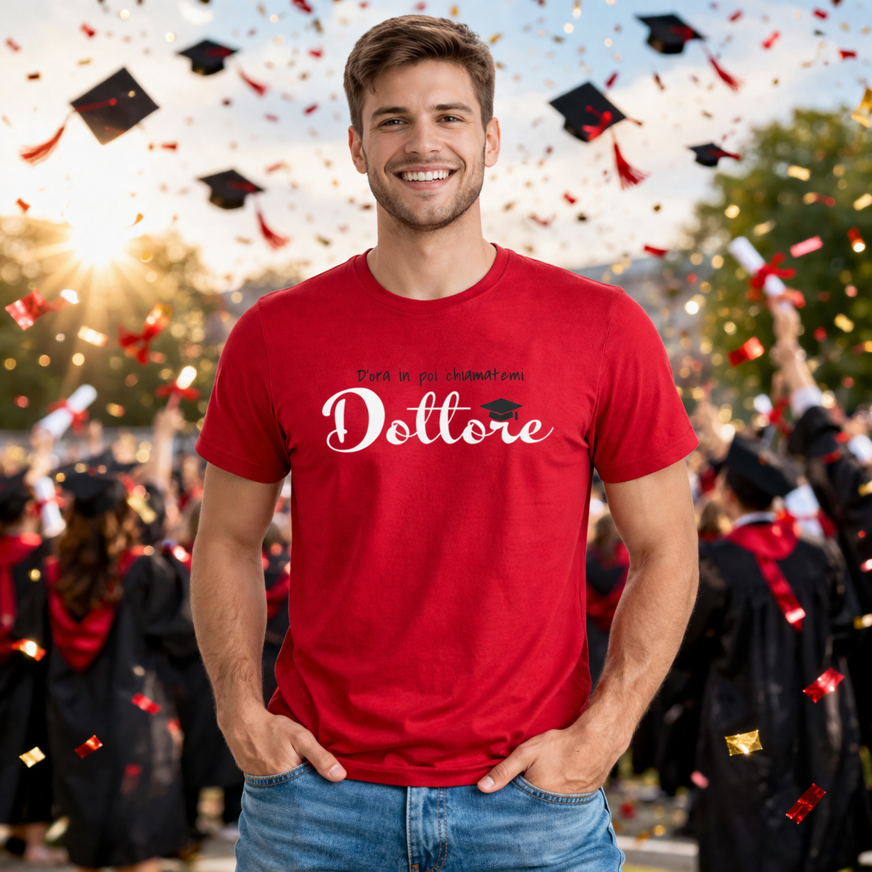 T-Shirt Laurea "Chiamatemi Dottore" Personalizzabile  – Idea regalo – PS 27431-A-150
