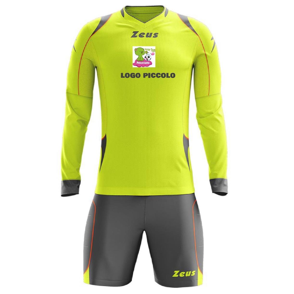 Completo Calcio Portiere Paros Zeus – Maglia e Pantaloncino – Personalizzabile con Nome e Numero PS 40559