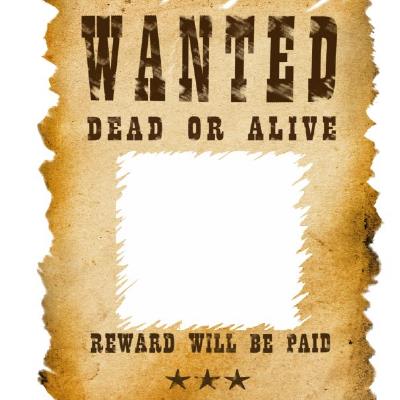 T-Shirt “Wanted Dead or Alive” Personalizzata con la Tua Foto – Mod. PS 27431-A061 - PRS