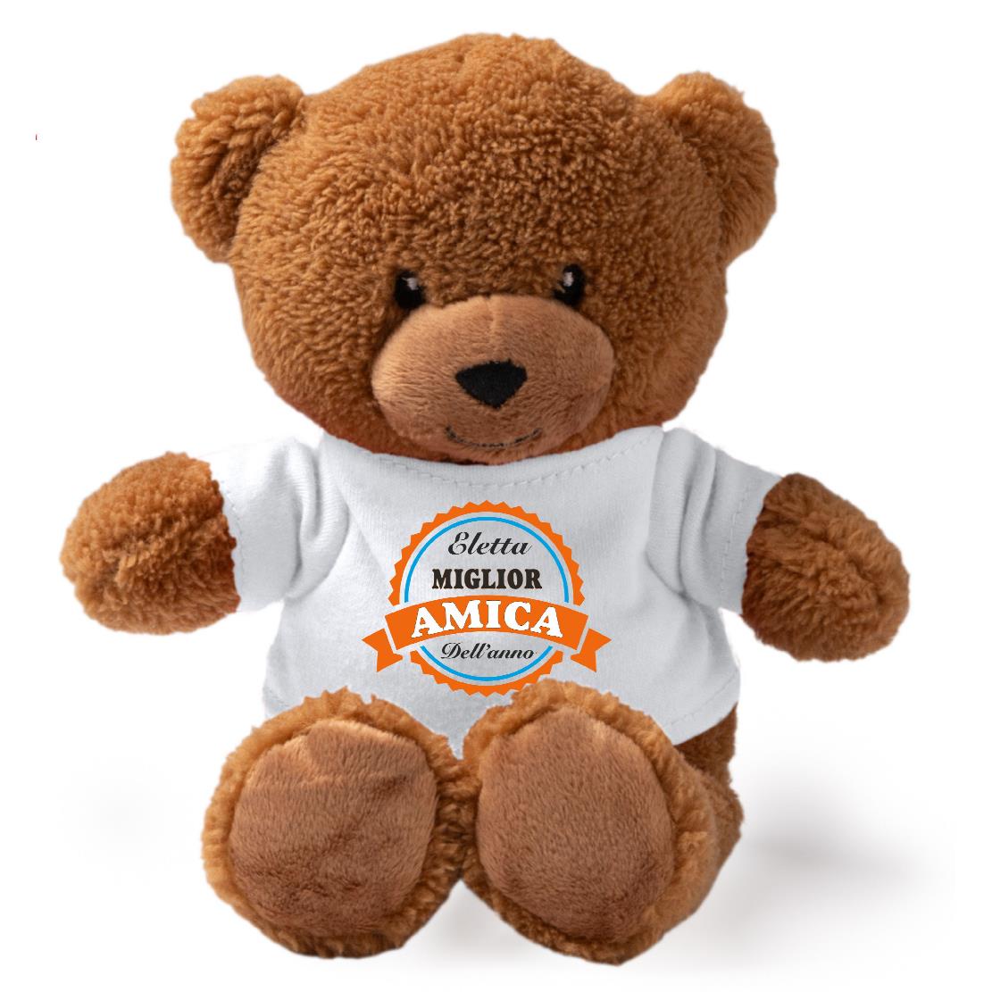 Peluche Orsetto “Eletta Miglior Mamma / Papà / Zio / Nonno” – Personalizzabile con Nome | Teddy Bear 18 cm PS 33790-007