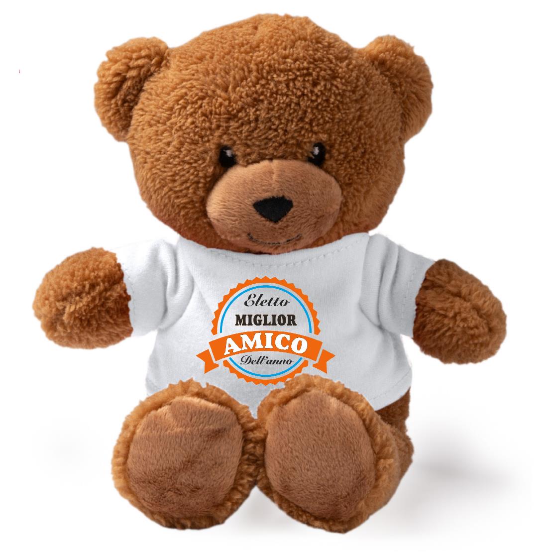 Peluche Orsetto “Eletta Miglior Mamma / Papà / Zio / Nonno” – Personalizzabile con Nome | Teddy Bear 18 cm PS 33790-007