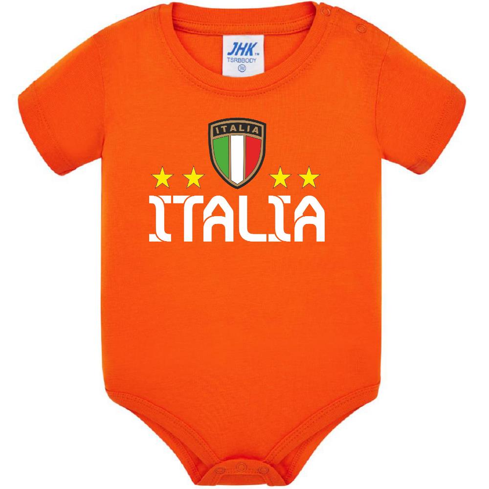 Body Neonato Italia Personalizzabile Con Nome e Numero Nazionale Italiana PS 28180-0019