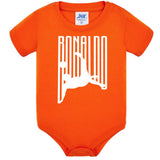 Body Neonato Stile Rovesciata Calcio Personalizzabile Con Nome e Numero 100% Cotone PS 28180-029