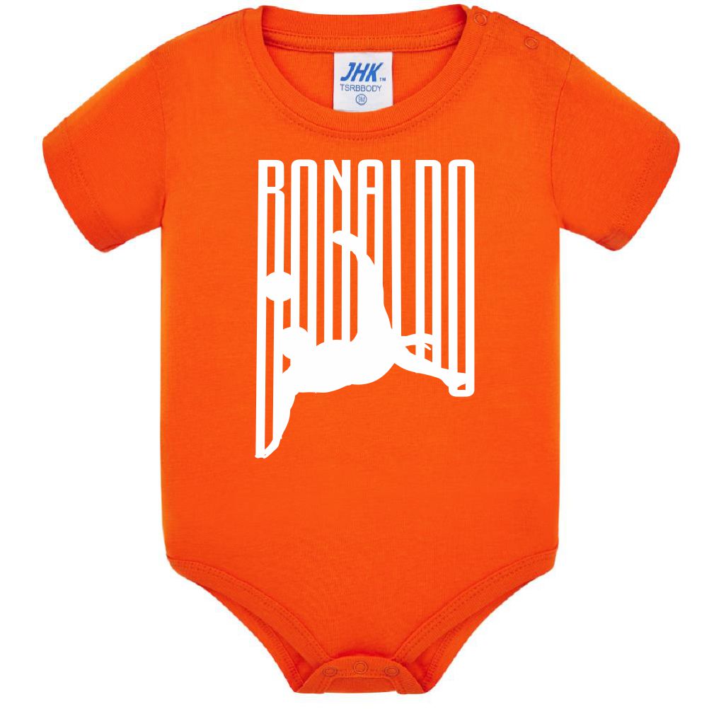 Body Neonato Stile Rovesciata Calcio Personalizzabile Con Nome e Numero 100% Cotone PS 28180-029