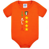Body Neonato Italia Personalizzabile Con Nome e Numero Calcio Nazionale Italiana  PS 28180-0020