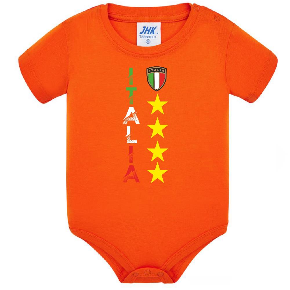 Body Neonato Italia Personalizzabile Con Nome e Numero Calcio Nazionale Italiana  PS 28180-0020