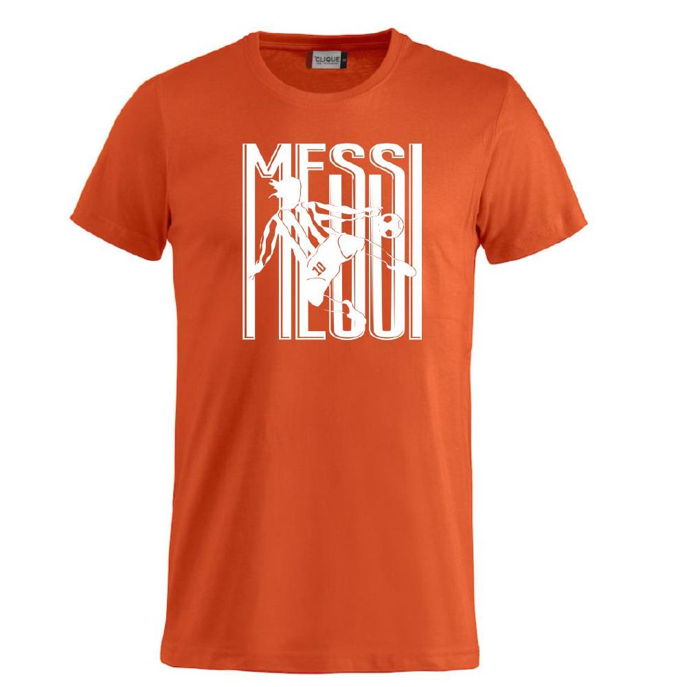 T-shirt Messi 10 Tifosi Calcio Argentina 100% Cotone Personalizzabile Con Nome e Numero PS 27431-A034