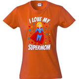 T-Shirt Donna “I Love My Supermom” – Idea Regalo Festa della Mamma – PS 28870-015 PRS