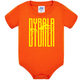 Body Neonato Dybala Mask Stile Tifosi Giallo Rossi Calcio 100% Cotone PS 28180-0007