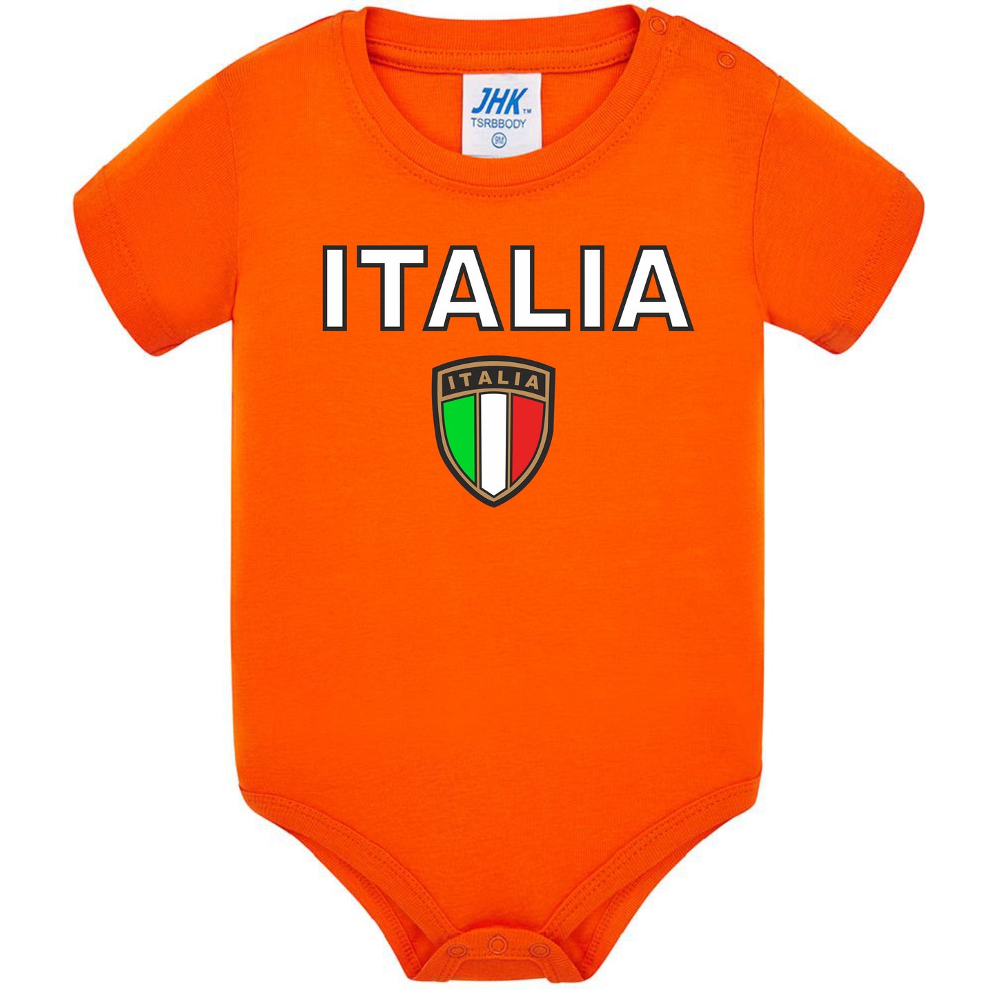 Body Neonato Italia Personalizzabile Con Nome e Numero 100% Cotone Forza Azzurri PS 28180-0017