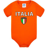 Body Neonato Italia Personalizzabile Con Nome e Numero 100% Cotone Forza Azzurri PS 28180-0017