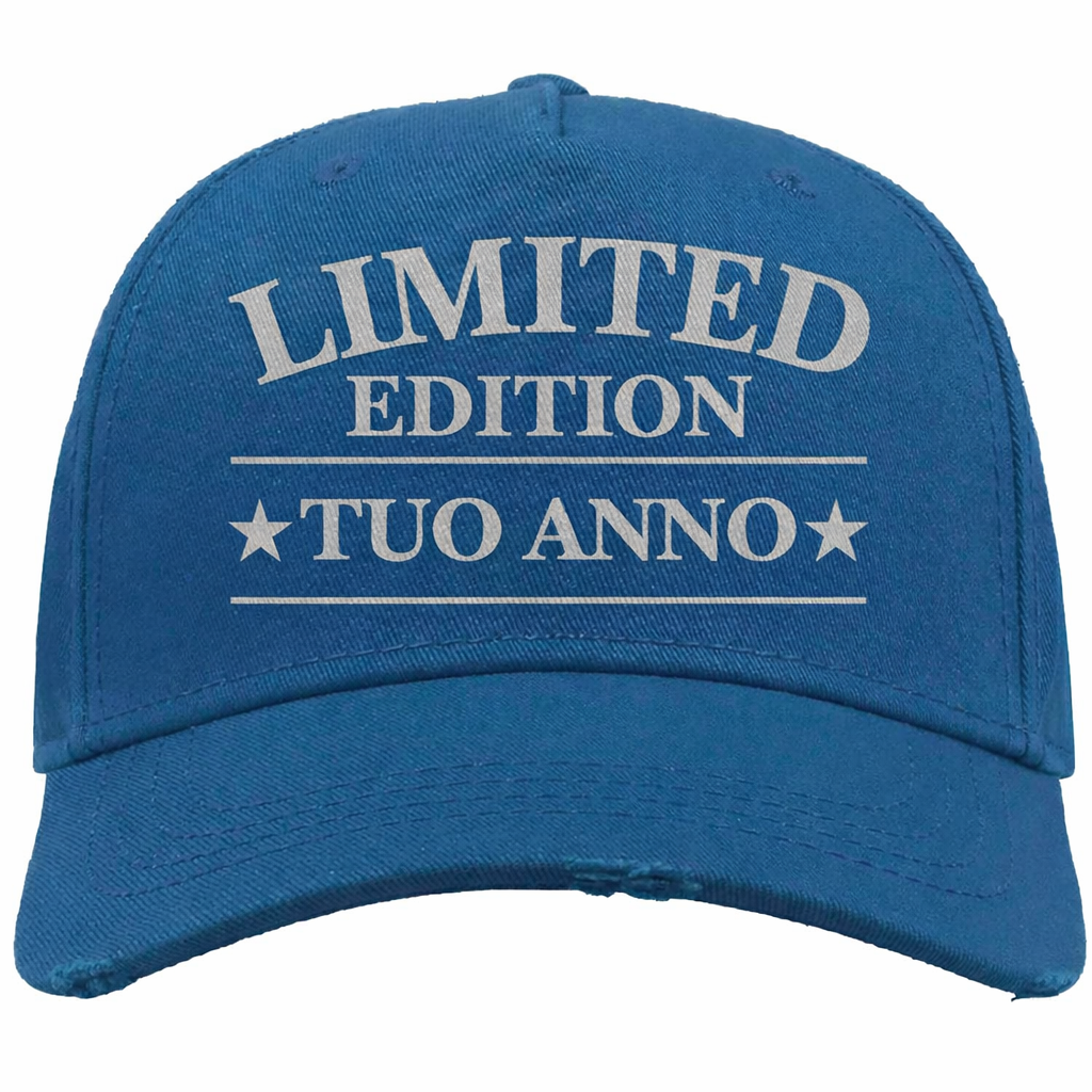 Cappellino Baseball “Destroyed” Personalizzato con Anno di Nascita Ricamato  – PS 41364-003