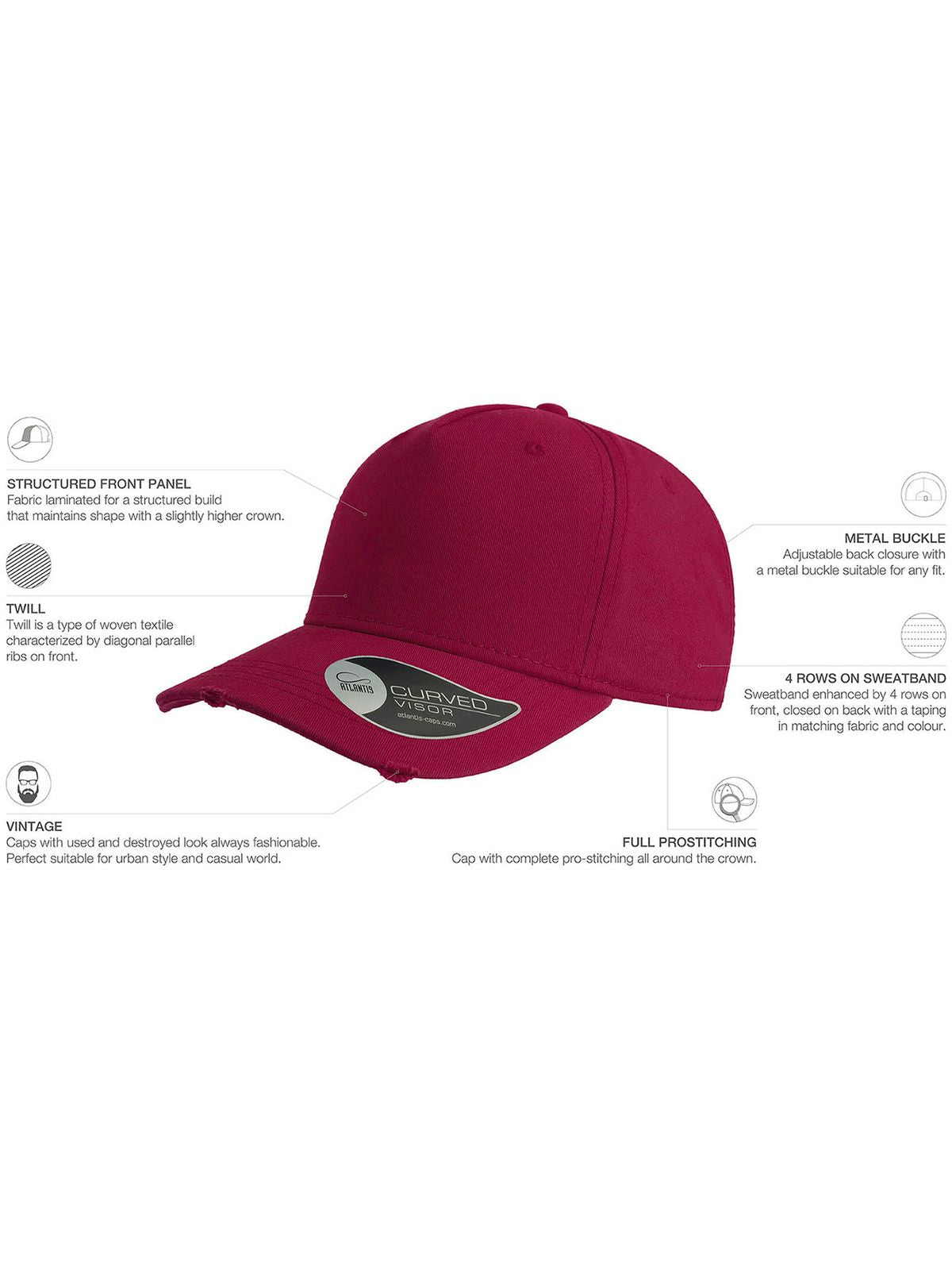 Cappello Baseball Cargo Destroyed – Personalizzabile Staff / Lifeguard / Sicurezza PS 41364