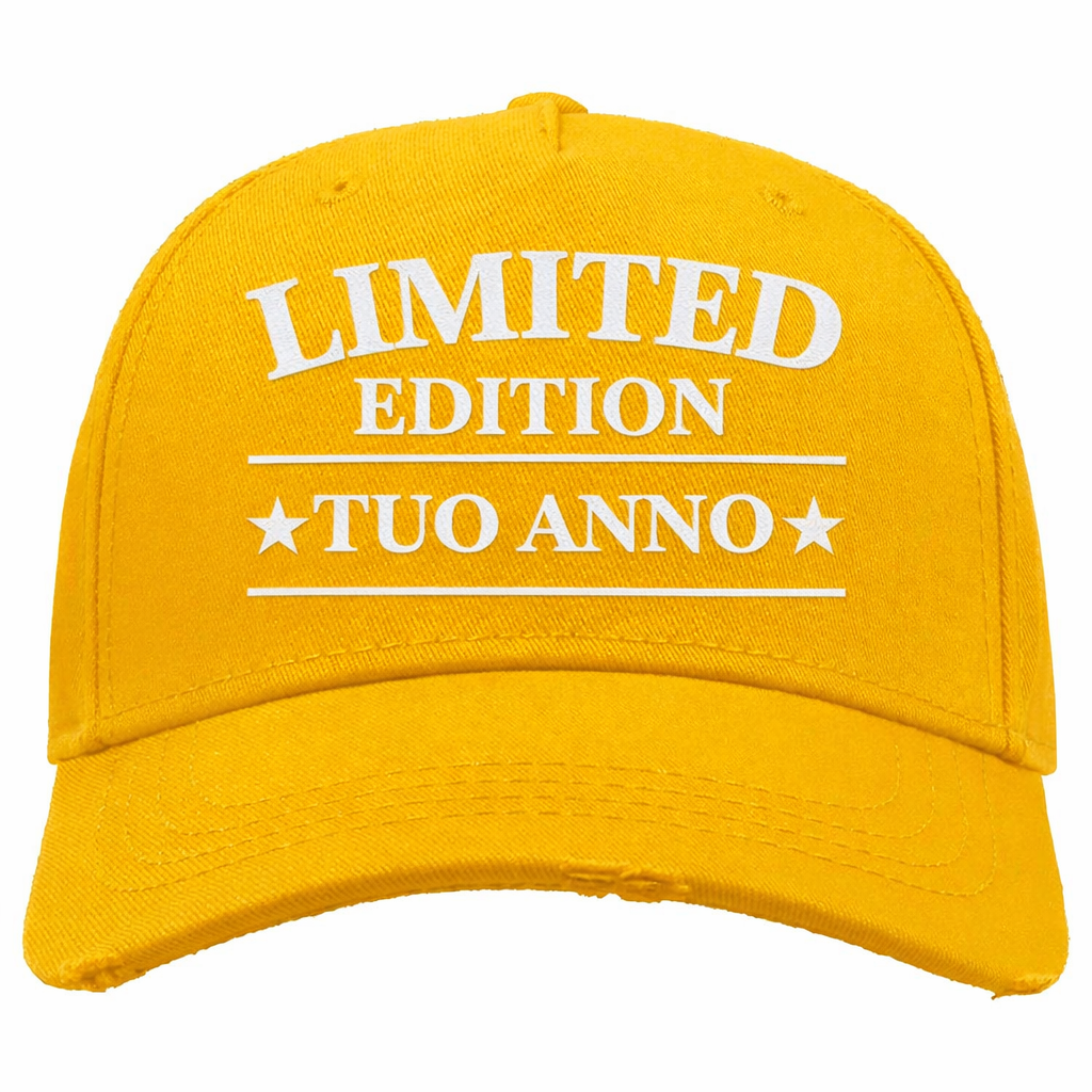 Cappellino Baseball “Destroyed” Personalizzato con Anno di Nascita Ricamato  – PS 41364-003