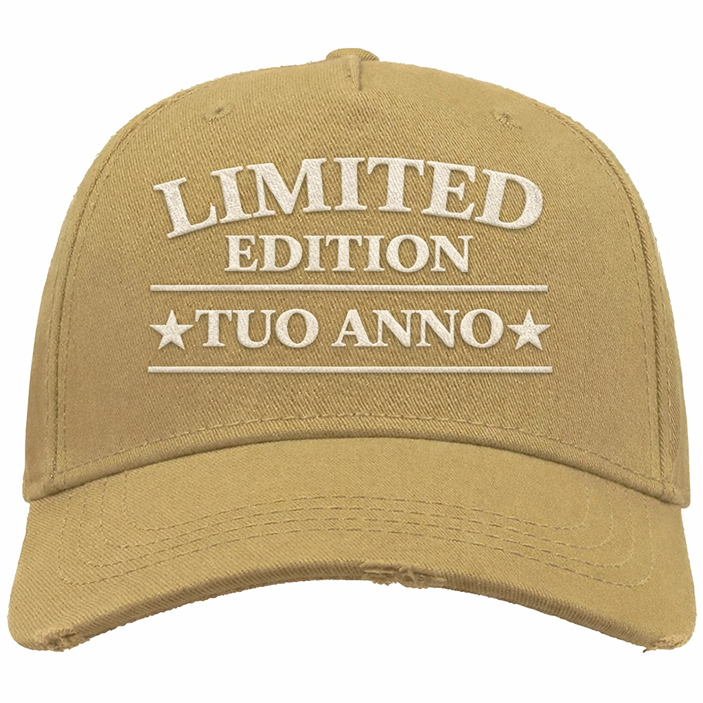 Cappellino Baseball “Destroyed” Personalizzato con Anno di Nascita Ricamato  – PS 41364-003