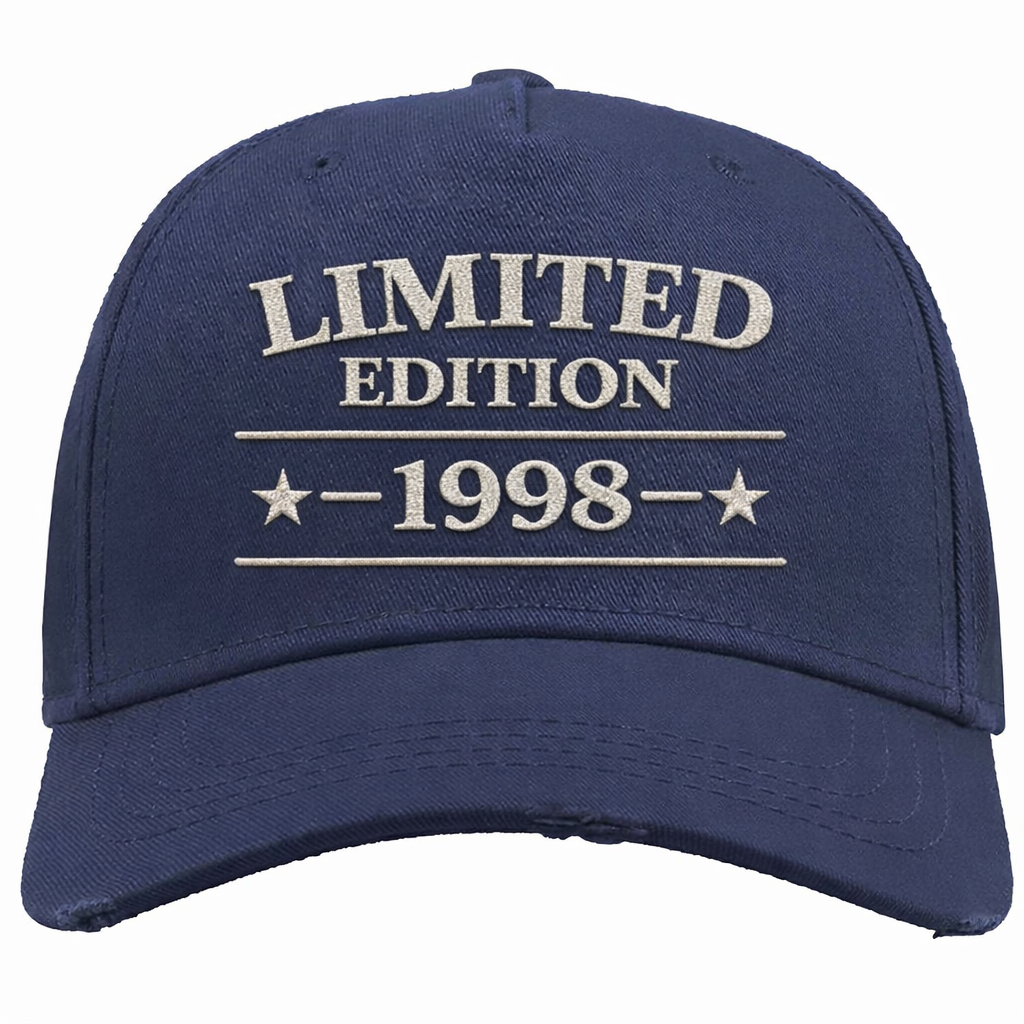 Cappellino Baseball “Destroyed” Personalizzato con Anno di Nascita Ricamato  – PS 41364-003