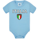 Body Neonato Italia Personalizzabile Con Nome e Numero 100% Cotone Forza Azzurri PS 28180-0017