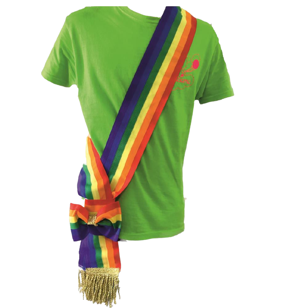 Fascia da Sindaco Arcobaleno a Fiocco Scorrevole – Pride / Pace – Made in Italy – PS 04628