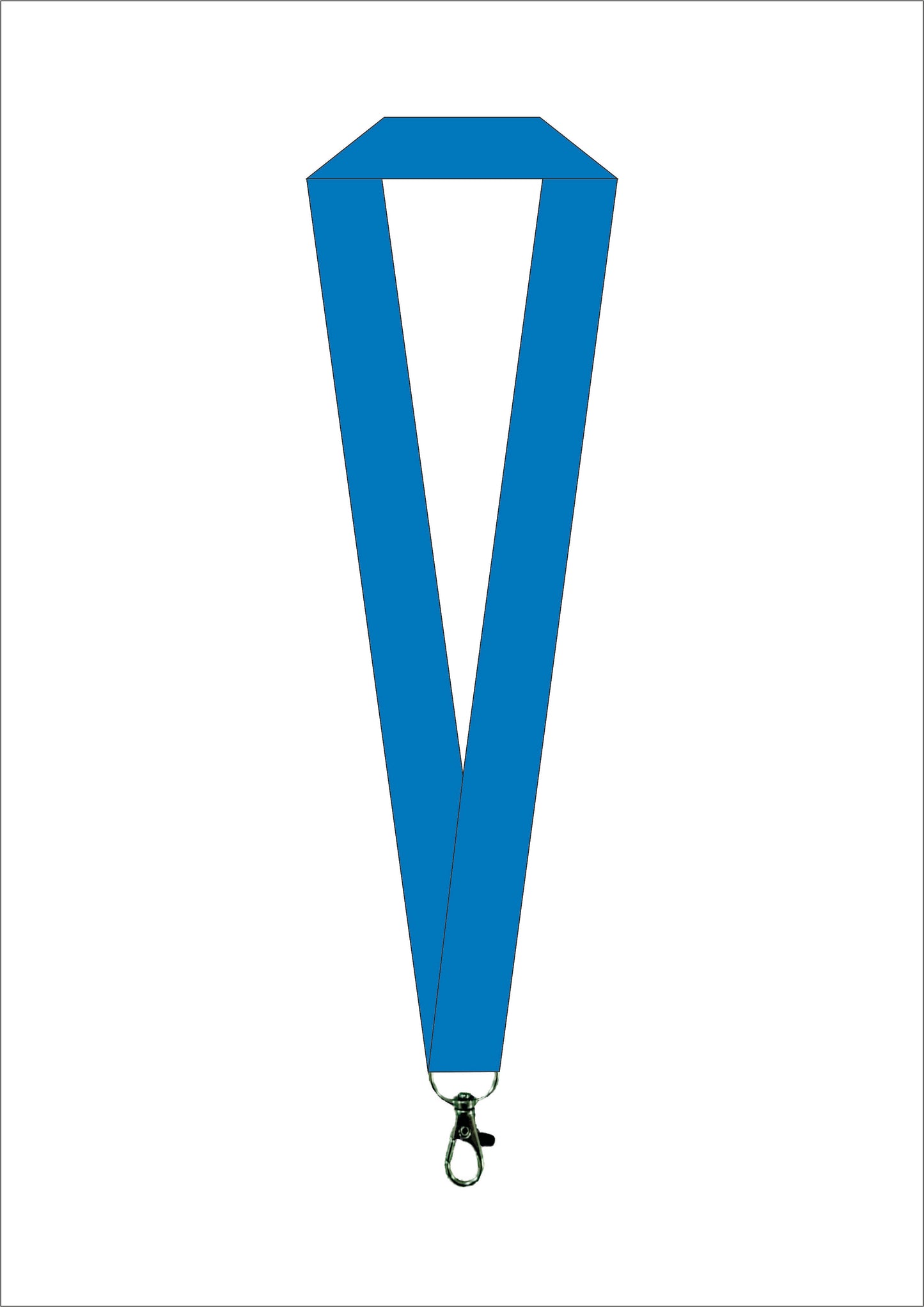 Laccio Da Collo Lanyard Con Moschettone Porta Badge Personalizzabile PS 00060 PRS
