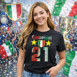 T-Shirt Calcio Inter Campioni d’Italia 25/26 – Seconda Stella 21 Scudetti – PS 27431-INT-05