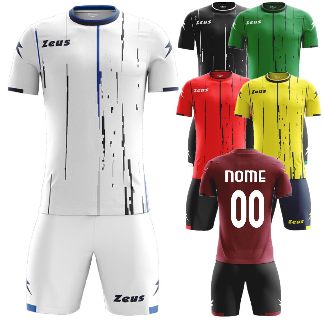 Completo Calcio Zeus Personalizzabile Kit Bolt – Maglia, Pantaloncino e Calzettoni – PS 46582 PRS