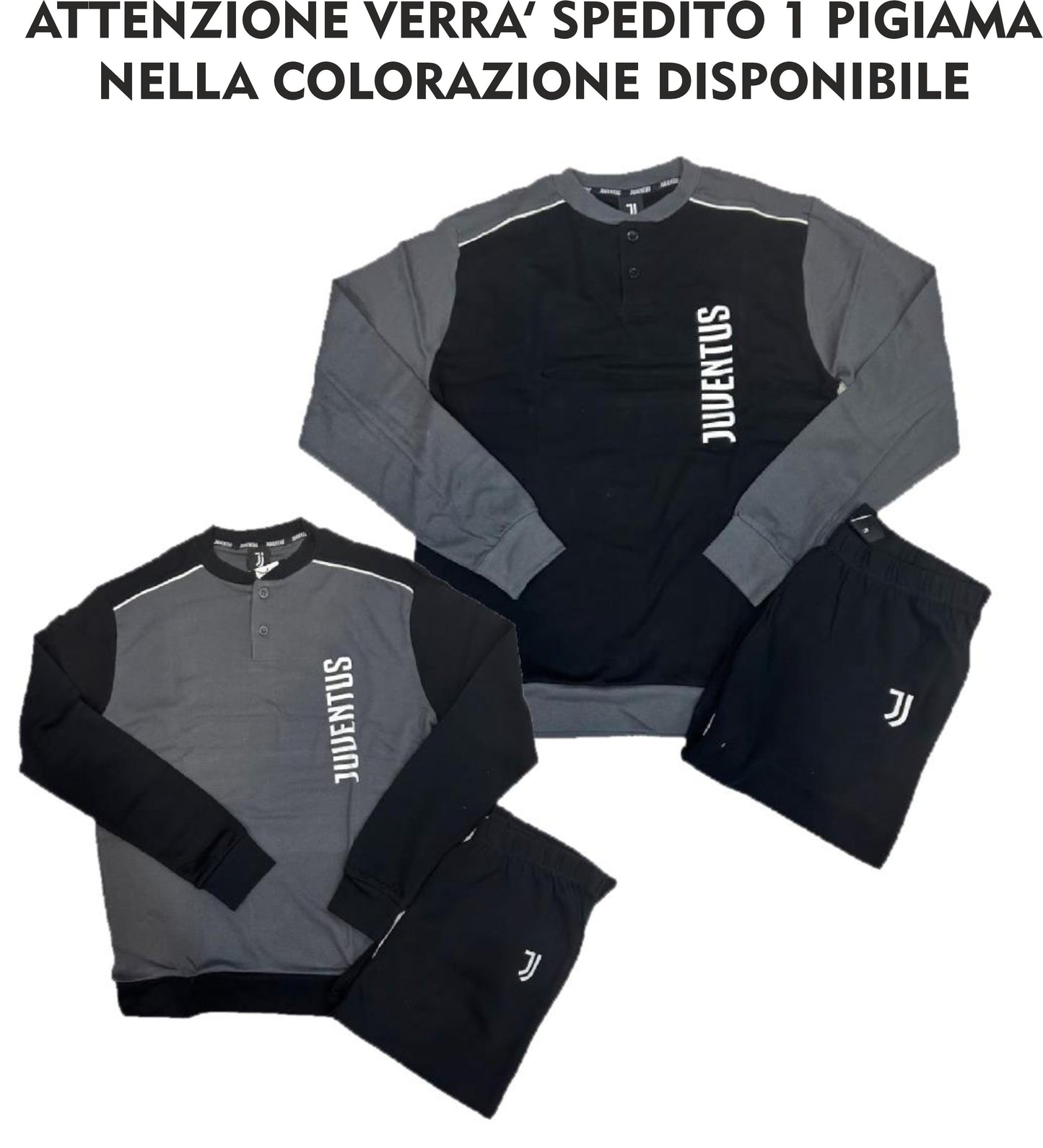Pigiama Juve Calcio Cotone Interlock Personalizzabile | Ufficiale Juventus FC – PS 46666 -BS