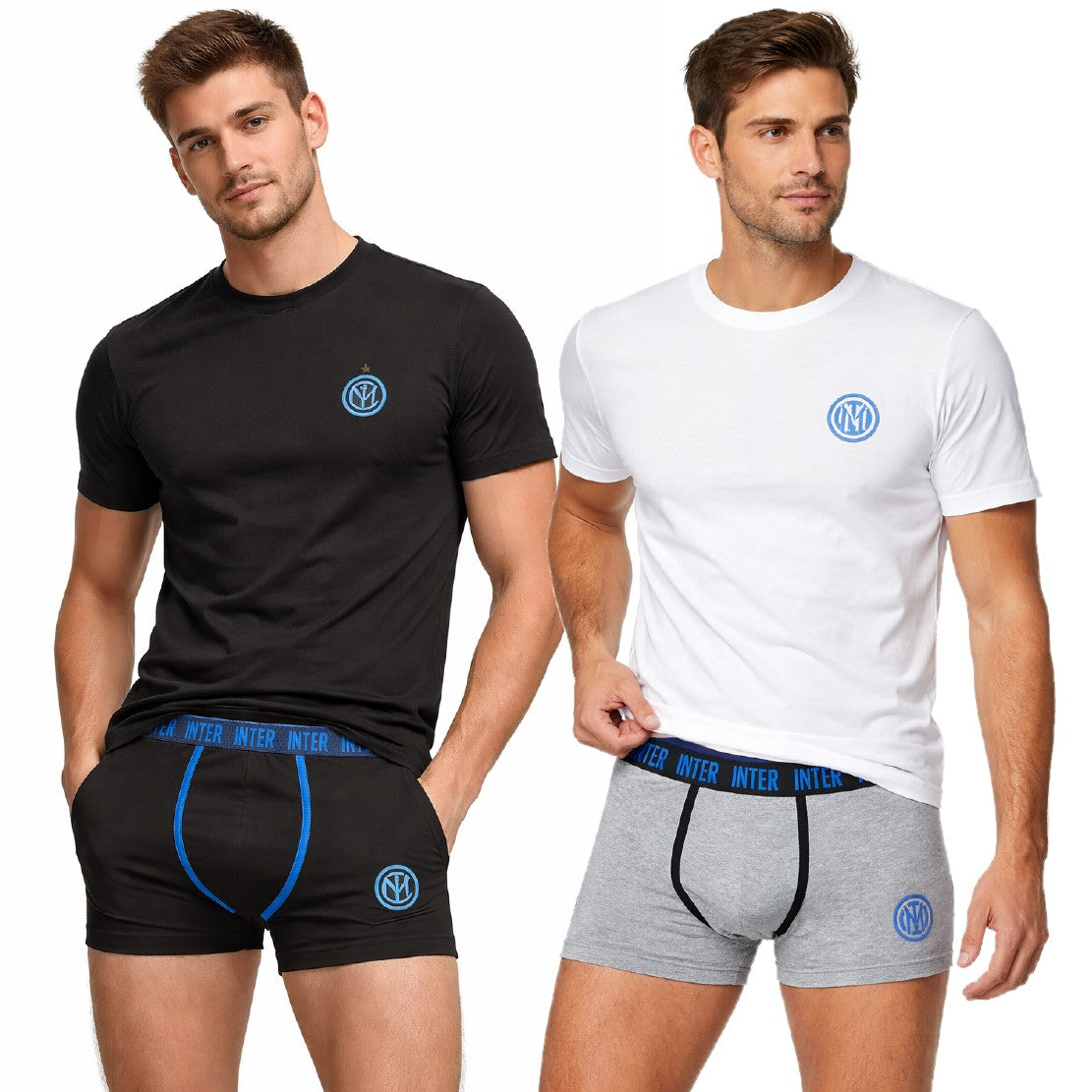 Set Intimo Inter Corto Cotone & Elastan – Maglia + Boxer Ufficiale FC Internazionale – PS 10306