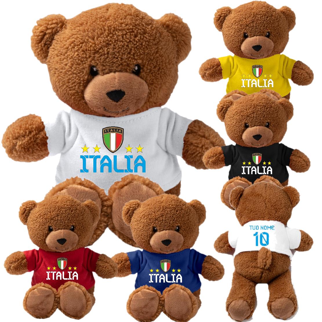 Peluche Orsetto ITALIA – Personalizzabile con Nome | Teddy Bear 18 cm PS 33790-003