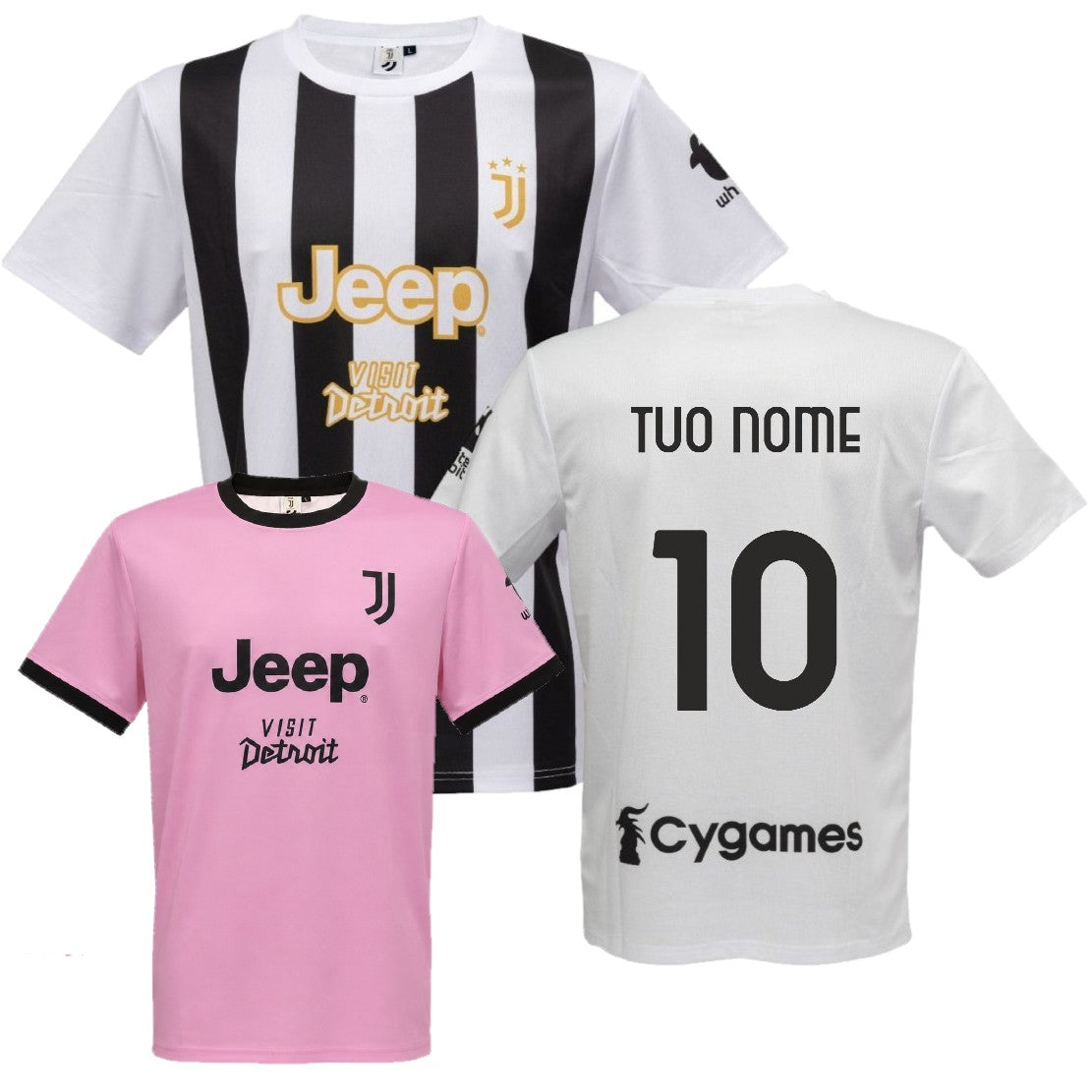 Maglia Calcio Juve Bianco Nera Campionato 26/27 – Replica Ufficiale JUVENTUS FC – Personalizzabile con Nome e Numero | Mod. PS 41410 -26/27