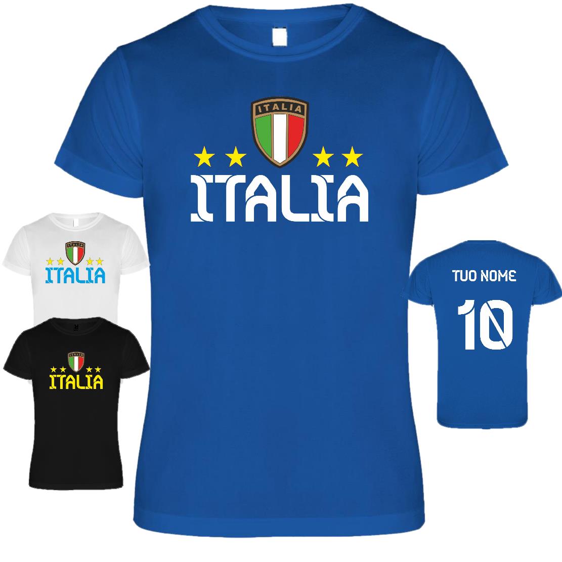 T-Shirt Calcio Italia Tecnica Unisex – Tessuto Traspirante Personalizzabile – PS 27788-001