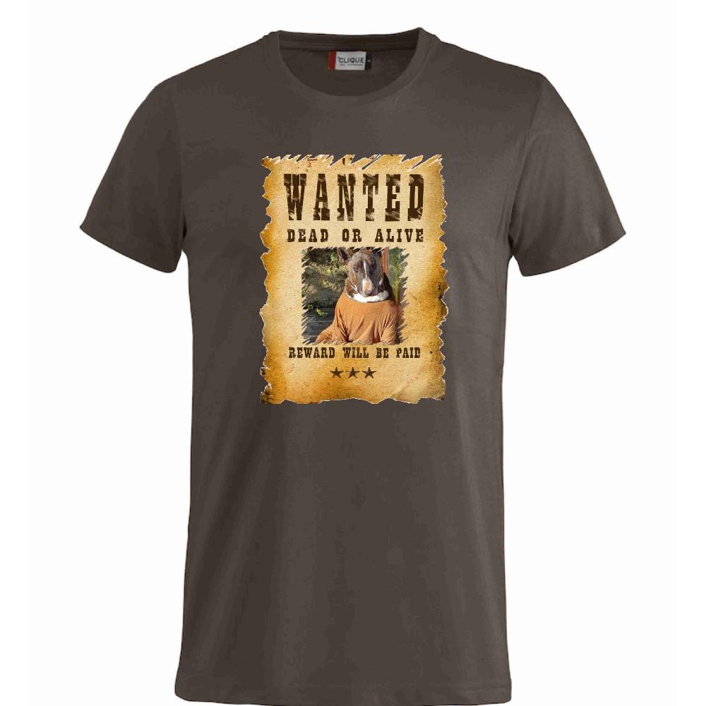 T-Shirt “Wanted Dead or Alive” Personalizzata con la Tua Foto – Mod. PS 27431-A061 - PRS