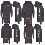 Felpa Unisex Personalizzabile Infermiere, Infermiera, Dottore, Dottoressa e OSS con Nome, Qualifica e Reparto – Cappuccio e Zip Lunga PS 46617