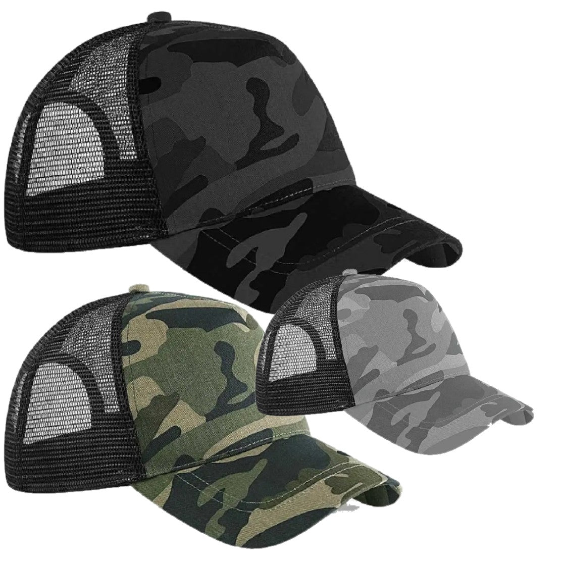 Cappello Baseball Camo Snapback Trucker – Personalizzabile con Stampa o Ricamo PS 11339