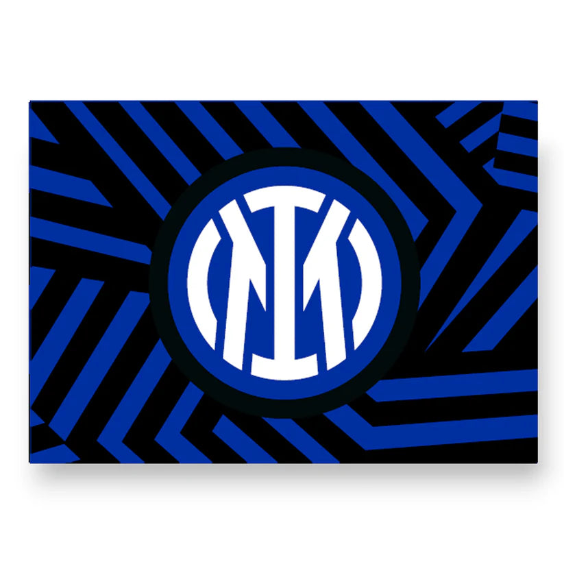 Bandiera Stadio Inter Linee Diagonali 240x150 cm Bandierone Tifosi PS 12778