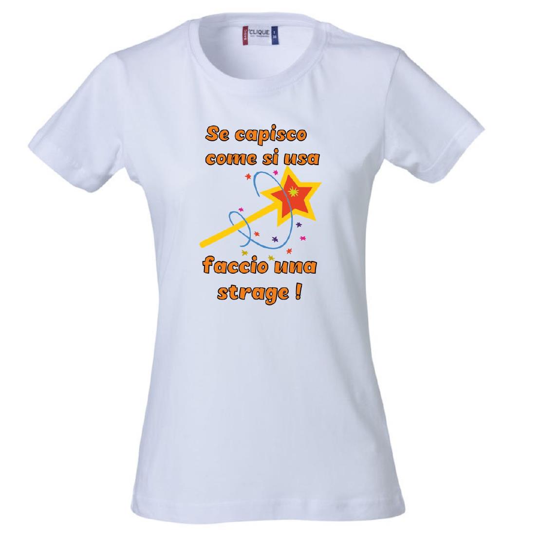 T-Shirt Donna “Se Capisco Come Funziona Faccio Una Strage” – Maglietta Umoristica – PS 28870-010