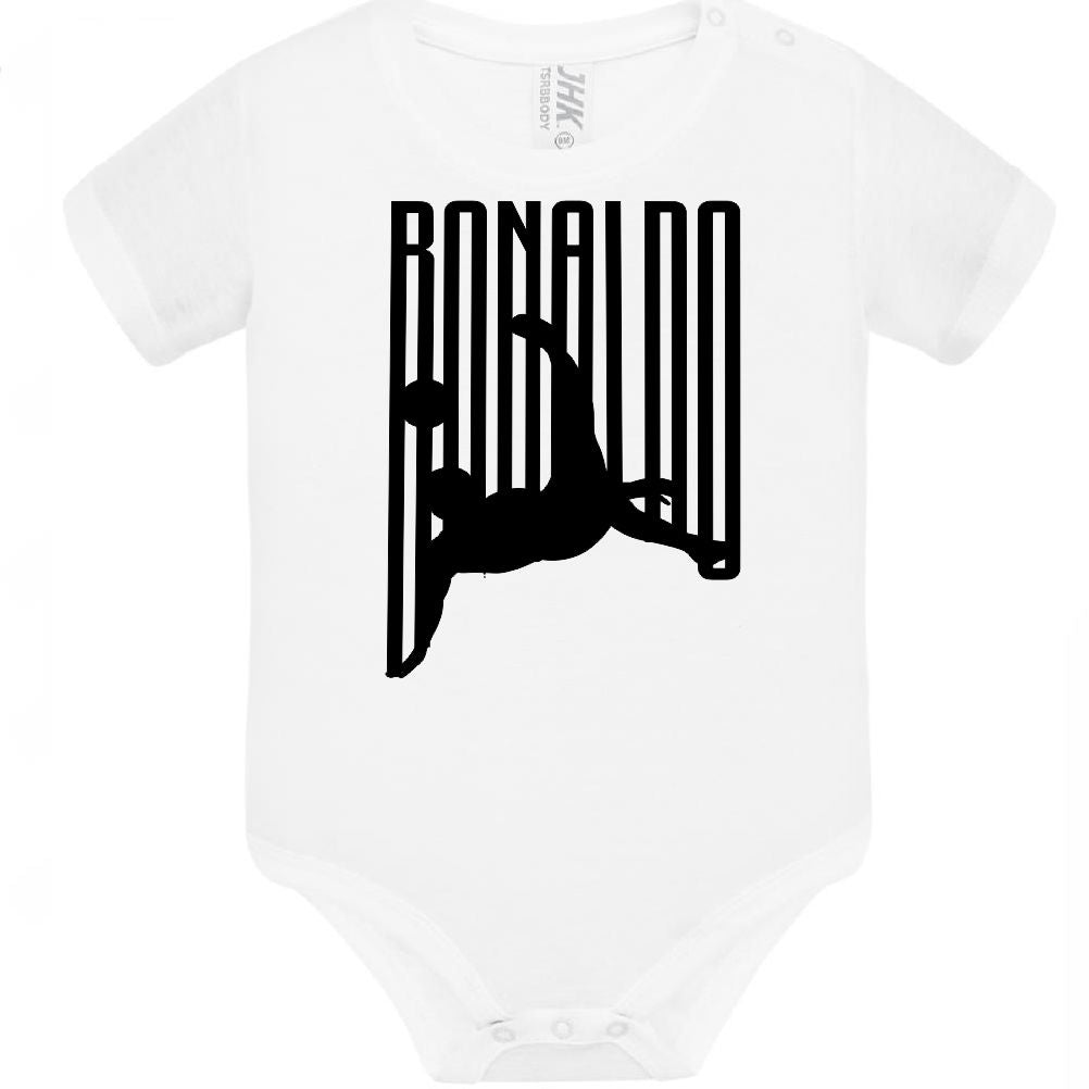 Body Neonato Stile Rovesciata Calcio Personalizzabile Con Nome e Numero 100% Cotone PS 28180-029
