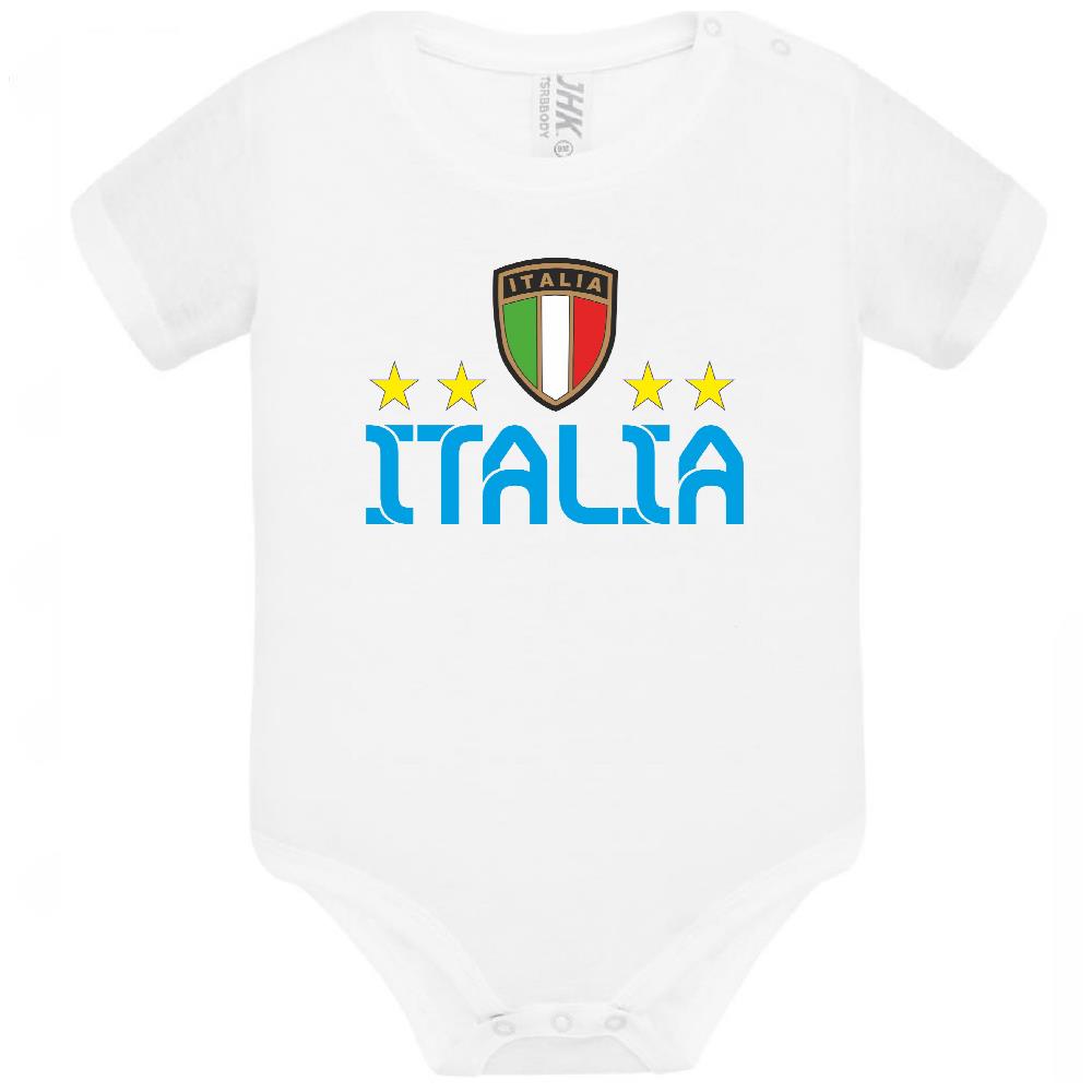 Body Neonato Italia Personalizzabile Con Nome e Numero Nazionale Italiana PS 28180-0019