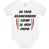 Body Neonato Tifosi Calcio Personalizzabile Roma Napoli Torino o La Tua Squadra Del Cuore 100% Cotone PS 28180-0041 PRS