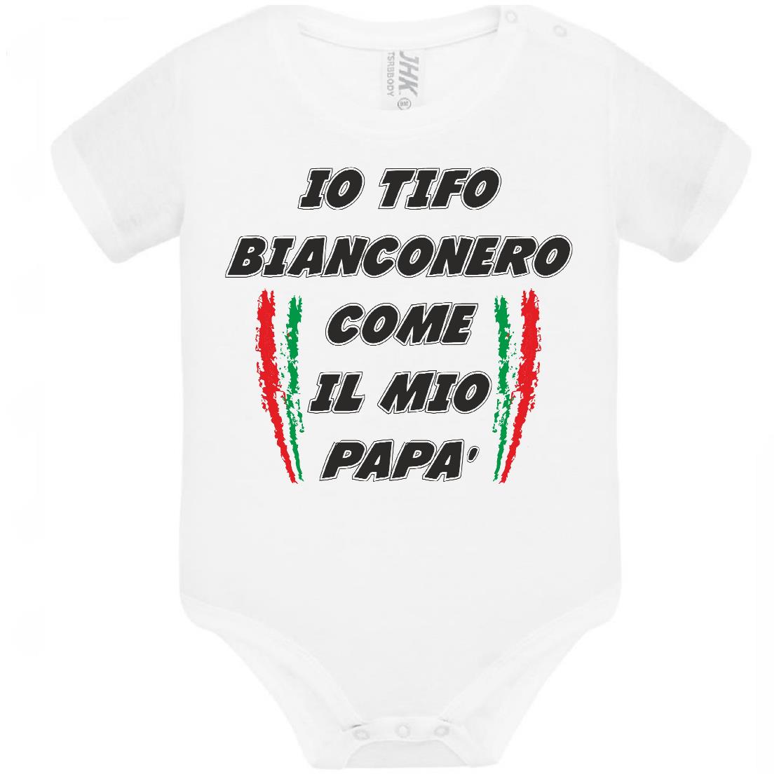 Body Neonato Tifosi Calcio Personalizzabile Roma Napoli Torino o La Tua Squadra Del Cuore 100% Cotone PS 28180-0041 PRS