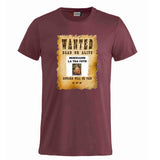 T-Shirt “Wanted Dead or Alive” Personalizzata con la Tua Foto – Mod. PS 27431-A061 - PRS