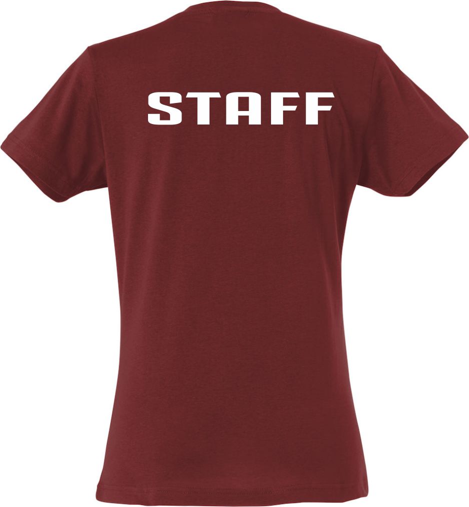 T-Shirt Staff Donna Sciancrata Personalizzabile – Maglietta Manica Lavoro ed Eventi – PS 28870-007 PRS