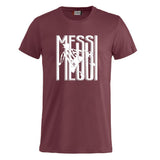 T-shirt Messi 10 Tifosi Calcio Argentina 100% Cotone Personalizzabile Con Nome e Numero PS 27431-A034